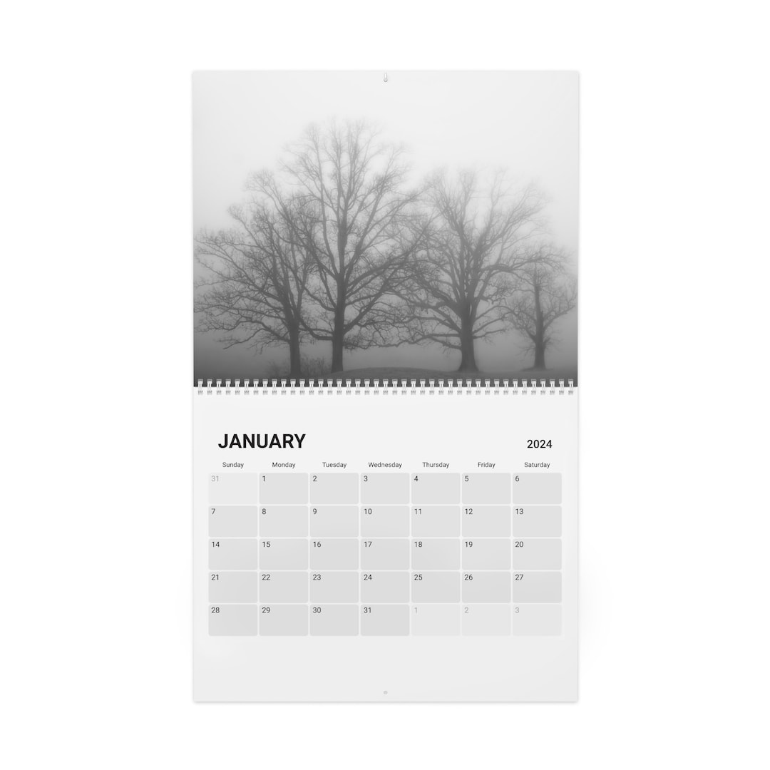 2024 Calendar, 2024 Wall Calendar, 2024 Nature Calendar, Wall Calendar