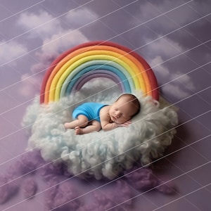 Rainbow Fine Art Newborn Digital Backdrop, newborn digital background, digital backdrop newborn, newborn backdrop, Rainbow baby backdrop