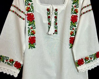 Girls embroidery top , daughter Folk Blouse , Embroidery Blouse for girl , Party blouse , Folk embroidery Blouse, Daughter gift , Girl gift