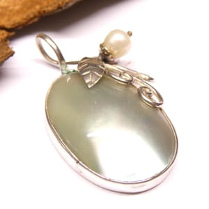 Pendant Silver Shell, Shell Pendant, Sterling Silver, Jewelry for Women