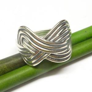 Ring silver motif &quot; Infinity &quot; , size 58 open size variable, made of sterling silver