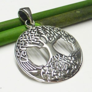 Pendant silver, motif tree of life, made of sterling silver filigree, gift, jewelry, friendship