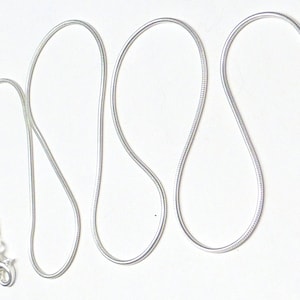Silver chain, snake chain, 50 cm, made of sterling silver, gift, jewelry accessories