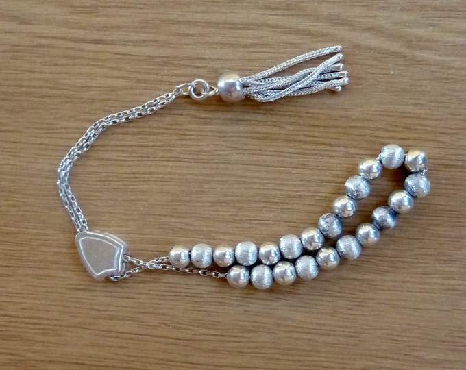 Handmade Worry Beads,sterling Silver Worry Beads,greek Kompoloi,unisex ...