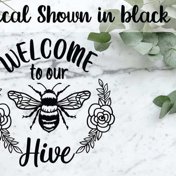 Queen Bee Vinyl Decal – 10 X 12 – Home Decor Or Vehicle Window – Oracal 651