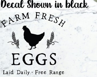 Choose Your Size Food Truck Vinyl Sticker Details about   Eggs Free Range Farm Fresh DECAL