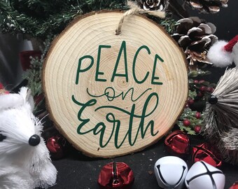 Christmas Window Clings Peace on Earth Ornaments 11 Clings 11.7"X14.5" Sheet 