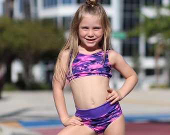 Pink and purple brief set. Dancewear
