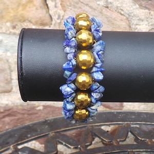 Gemstone bracelet,Lapis bracelet,Blue stone cuff,Gold bracelet ,Gemstone jewellery, Lapis stone bracelet,blue stone bangle,goddess bracelet