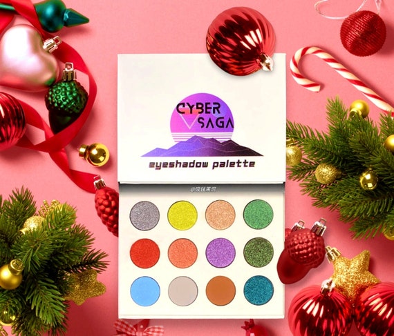 Eyeshadows Sweden Shifting Etsy Palette Shades Chameleon CYBER Color SAGA Sparkle Hybrid Pressed Multichrome - Shimmer Eyeshadow 12 Vegan Duochrome