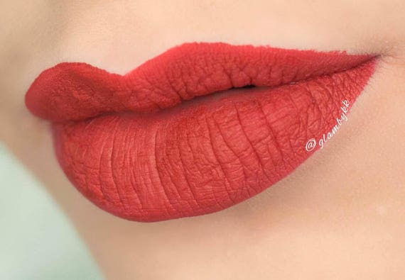 dark red matte liquid lipstick
