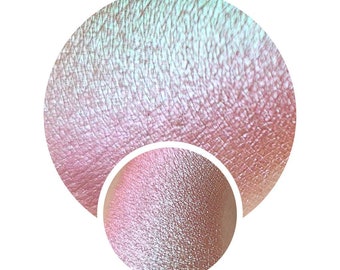 NEBULA Collection JUNO Multichrome chameleon pressed pan Silver green pink shift vegan shimmery sparkle 26mm dupe magical color Eyeshadow