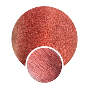 Relic Multichrome chameleon pressato in padella ruggine bronzo rosso luccicante pressato in padella 26 mm cangiante arancione cangiante vegano duo cromato