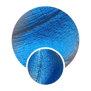 Last Waltz sea teal icy blue color shift 26mm pan duochrome shimmery sparkle mineral vegan