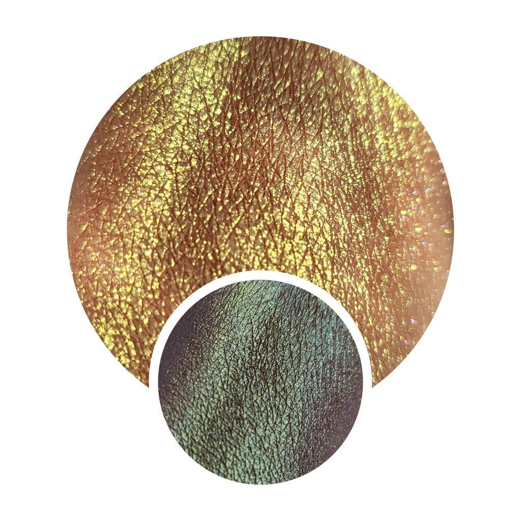 Trapezium Multichrome Eyeshadow: Golden Lime Yellow, Vegan, Cruelty-Free