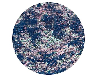 Multichrome chameleon pressed pan Frozen Out Single shimmery sparkle 26mm color shift blue green purple pink square pan