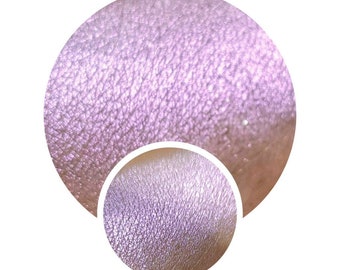 Folklore Collection Iridescent Duochrome Pixie violet lavender neon pink color shift trichrome pressed pan 26mm vegan shimmer Eyeshadow