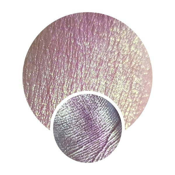 Multichrome Eyeshadow Makeup 26mm Bubblegum Crisis chameleon pressed pan pink to gold color shift vegan duochrome