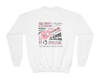 Taylor sweatshirt youth, swift gift tshirt