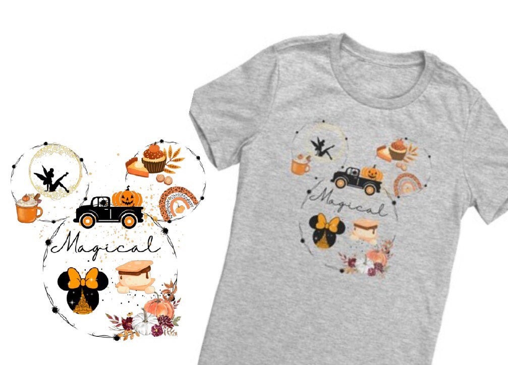 Discover Cute Fall Halloween Disney Mickey magical shirt