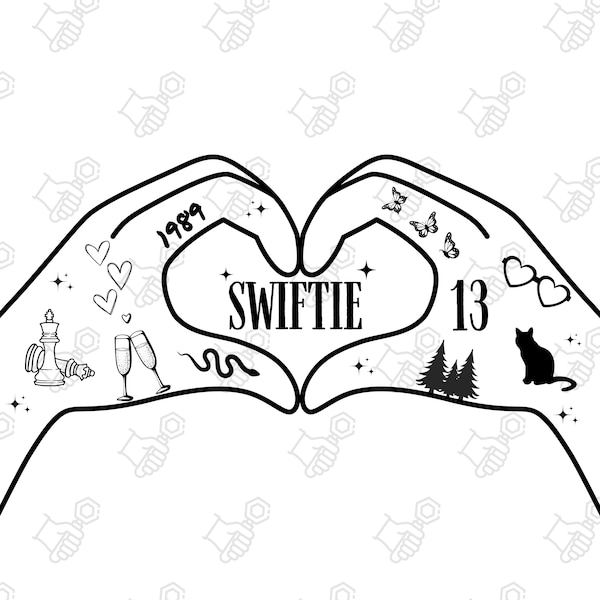 Swift PNG svg, Taylor album lyrics, Swift Eras Tour merch