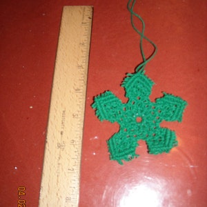Macrame Star Ornament