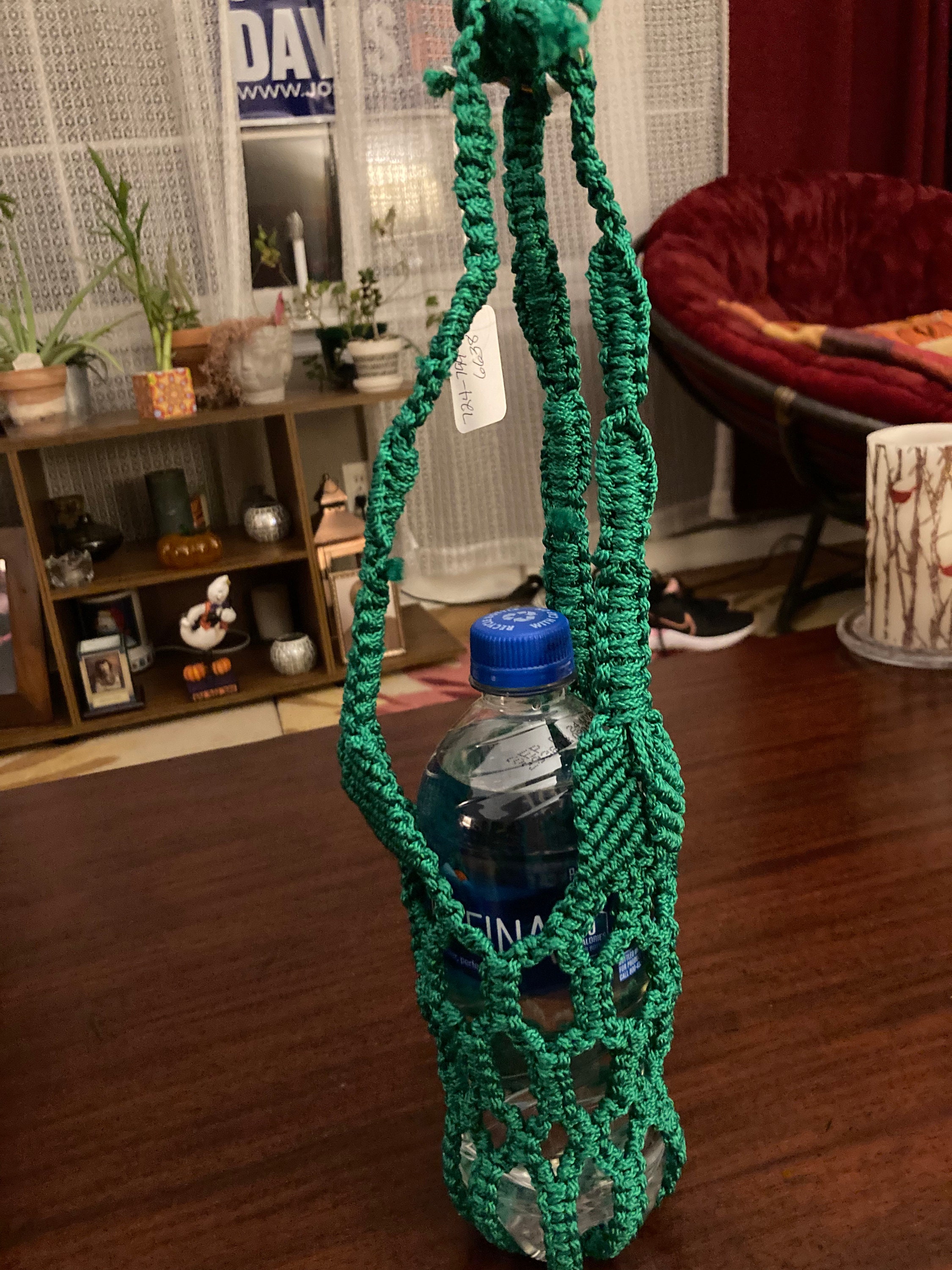 Macramé Water Bottle Holder Etsy