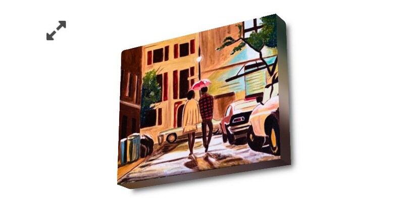 Black Love Art 16x20 Canvas Art Print
