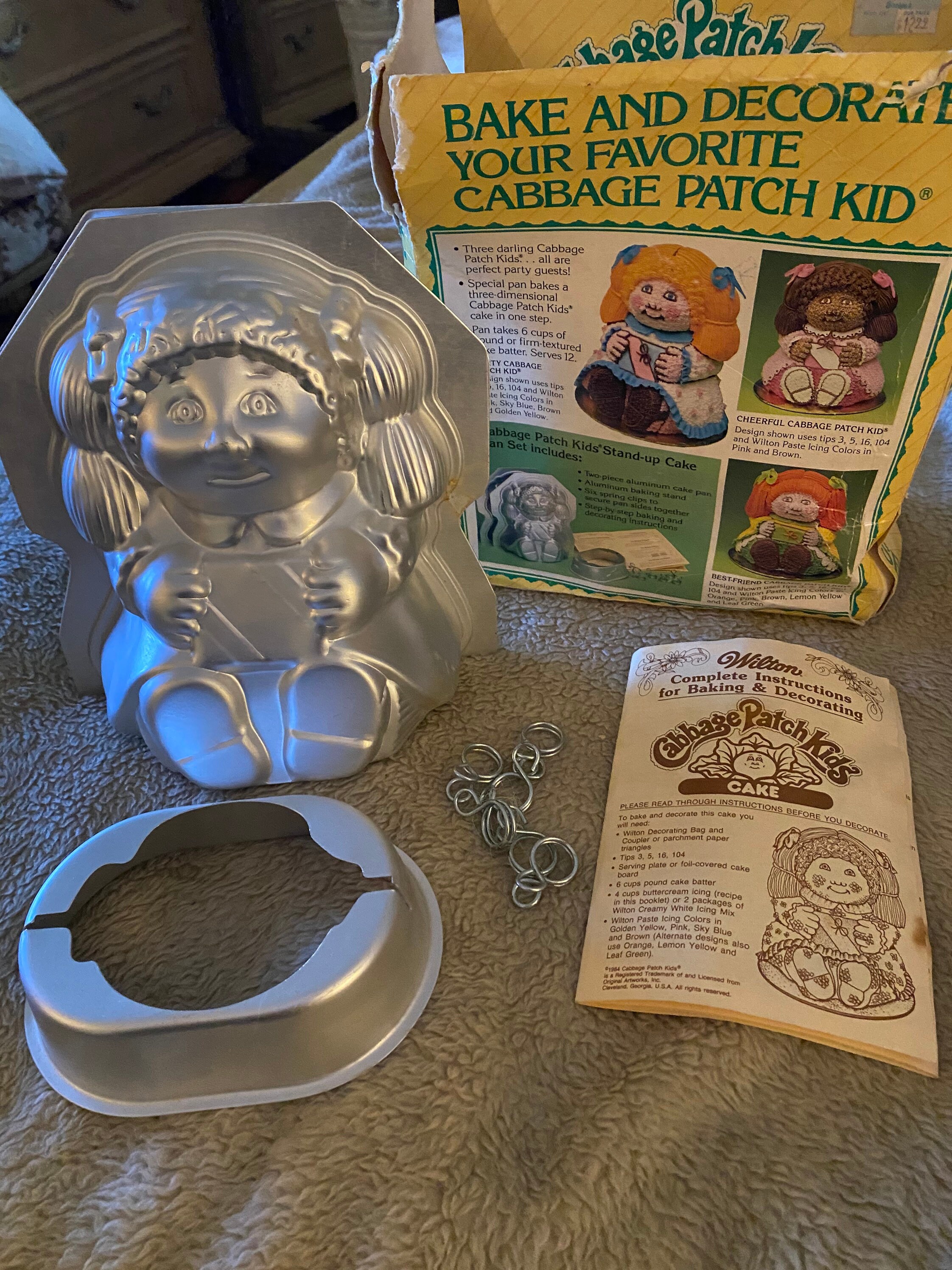 Cabbage Patch Cake Pan Set vintage by Wilton 1985 Complete New Etsy UK