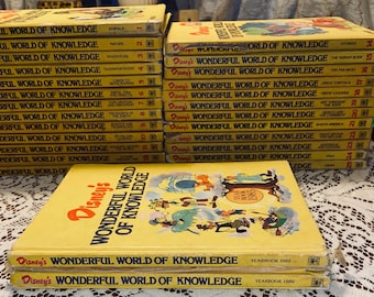 Vintage Childrens Encyclopedia Set the Book of Knowledge 1955
