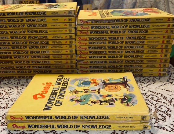 Full Set Disney's Wonderful World of Knowledge - Encyclopedia Set