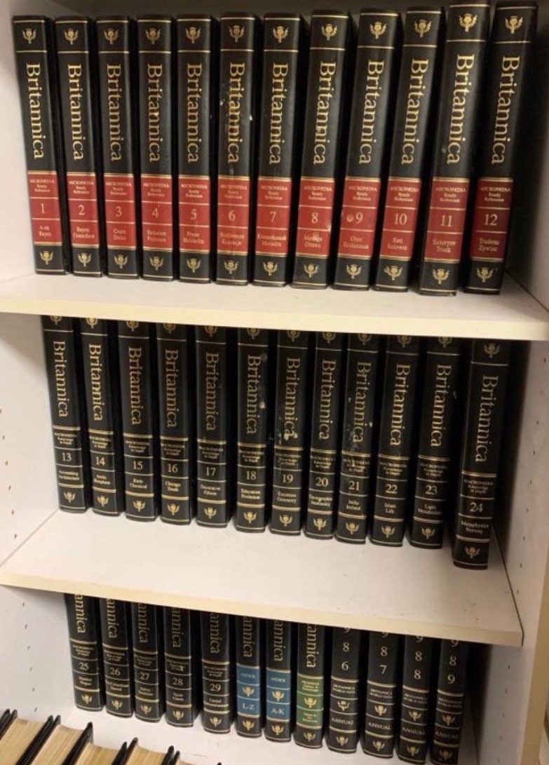 Full Set Of Encyclopedia Britannica 15th Edition 1986 42 Etsy