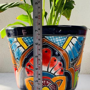 Small flower pot Talavera Style