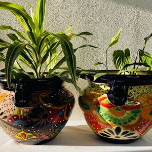 Talavera Small flower pot  CLAY & TALAVERA