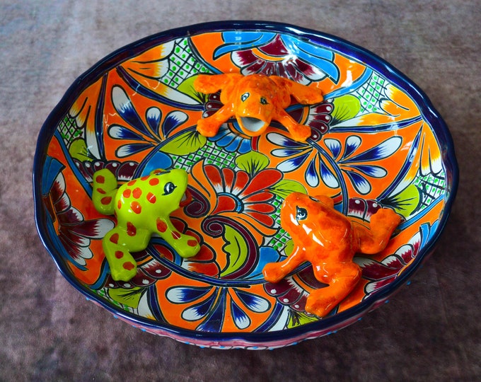 Talavera Mexican Pottery BIRD BATH Etsy