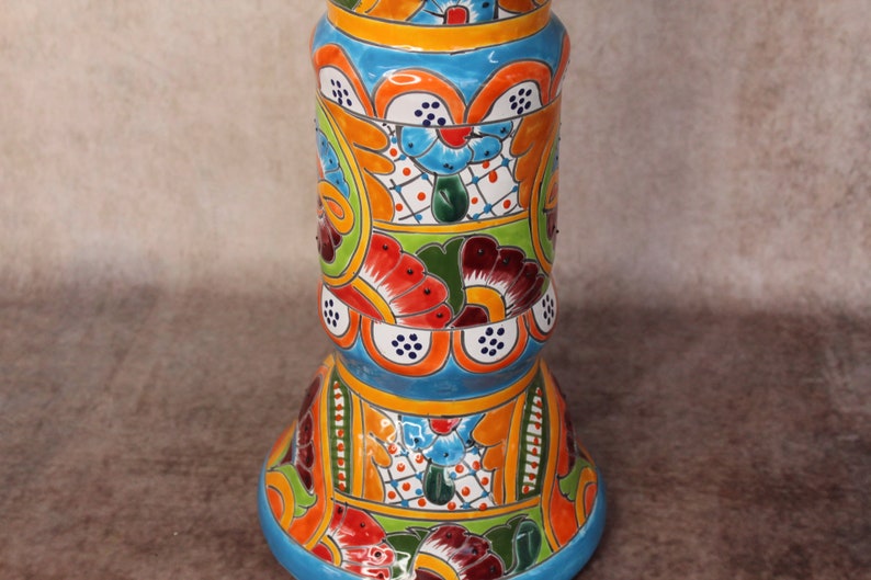 Talavera Mexican Pottery BIRD BATH zdjęcie 10