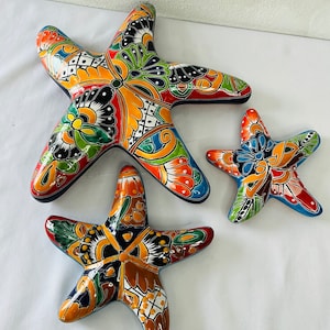 Set Starfish wall art Talavera