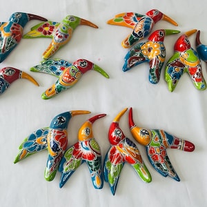 4 Pequeños Colibri de talavera