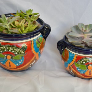 SET of Talavera Smalls flower pots