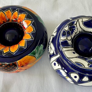 Mexican Talavera 2 Piece Ashtray water
