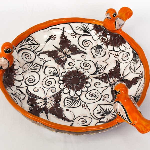 Talavera Mexican Pottery BIRD BATH