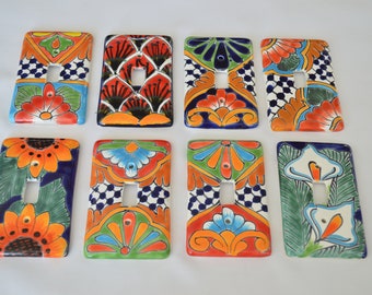 1 Talavera Mexican Pottery 3" X 5" light single switch wall plate, wall art