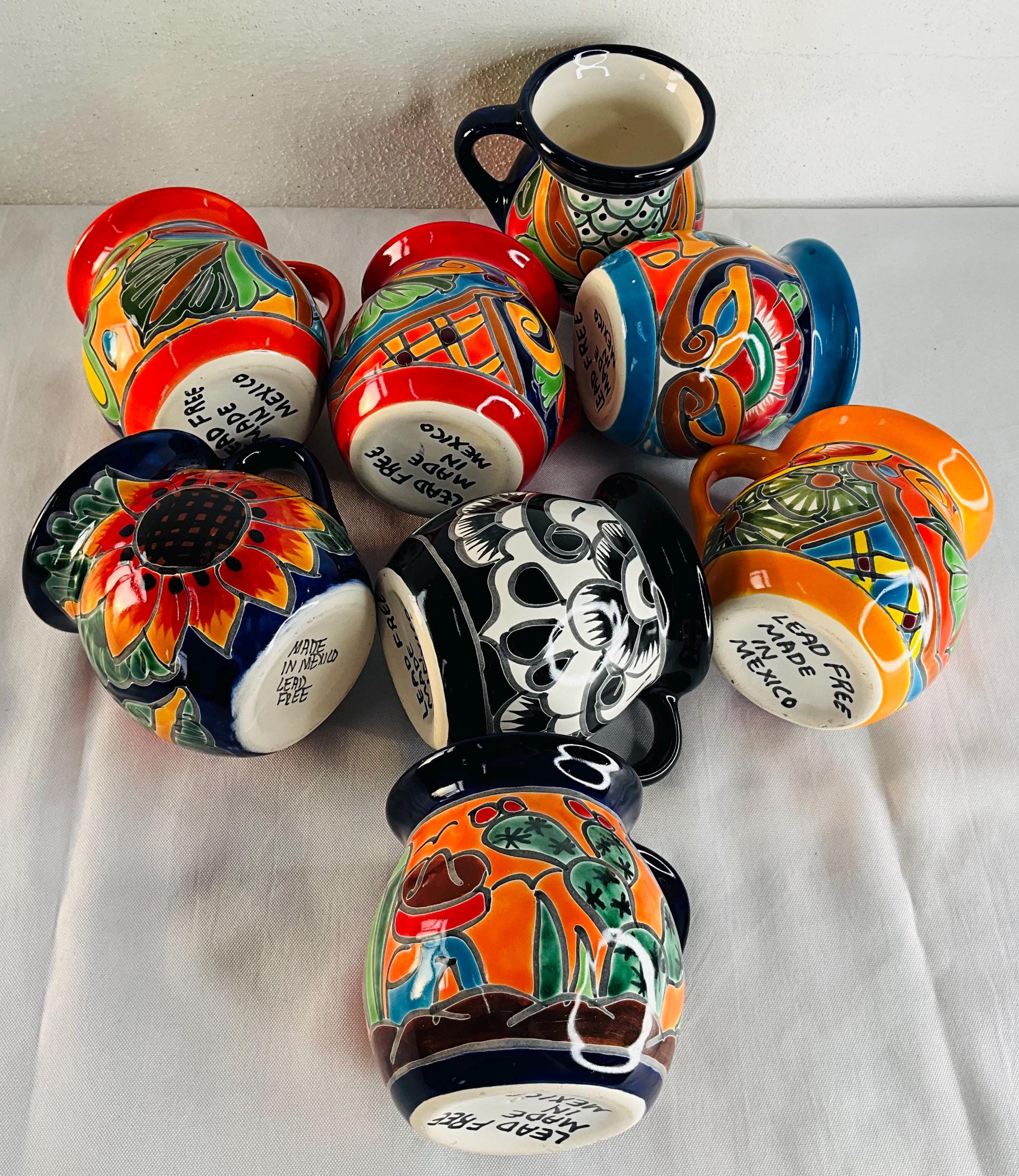 Hand-painted Mexican Talavera Cups - Etsy