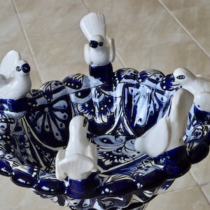 Bebedero de pájaros de Talavera