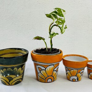 3 Talavera  small  pots