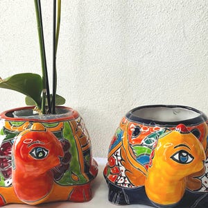Vaso per tartaruga Talavera: fioriera da interno ed esterno