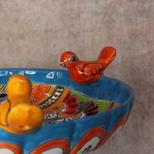 Talavera Mexican Pottery BIRD BATH zdjęcie 5
