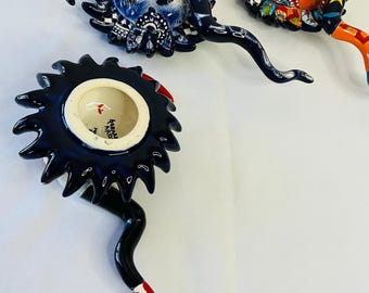 Handmade Talavera Sun Wall Decor - Colorful Mexican Folk Art