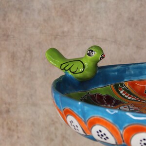 Talavera Mexican Pottery BIRD BATH zdjęcie 4