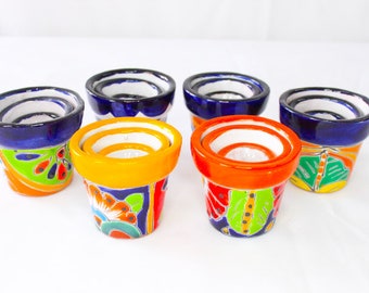 3 Talavera  small  pots